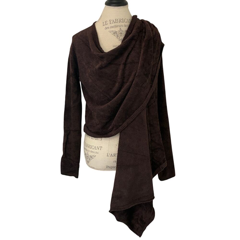 Barefoot Dreams Brown CozyChic Lite Weekend Wrap Cardigan Size S/M